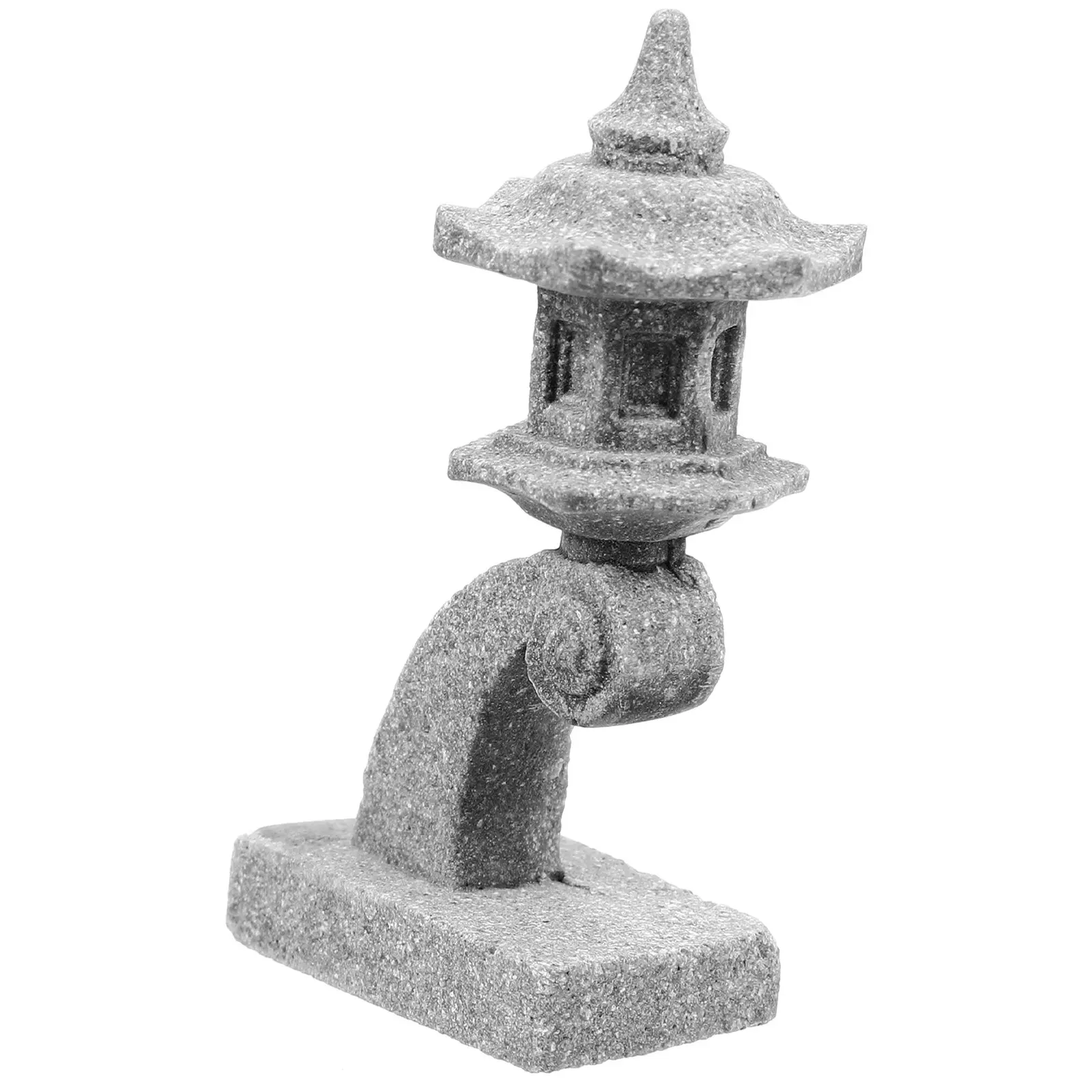Miniature Resin Pagoda Statue Ornament For Bonsai Garden Decor Japanese Landscape Pavilion Lantern Micro Garden Decoration