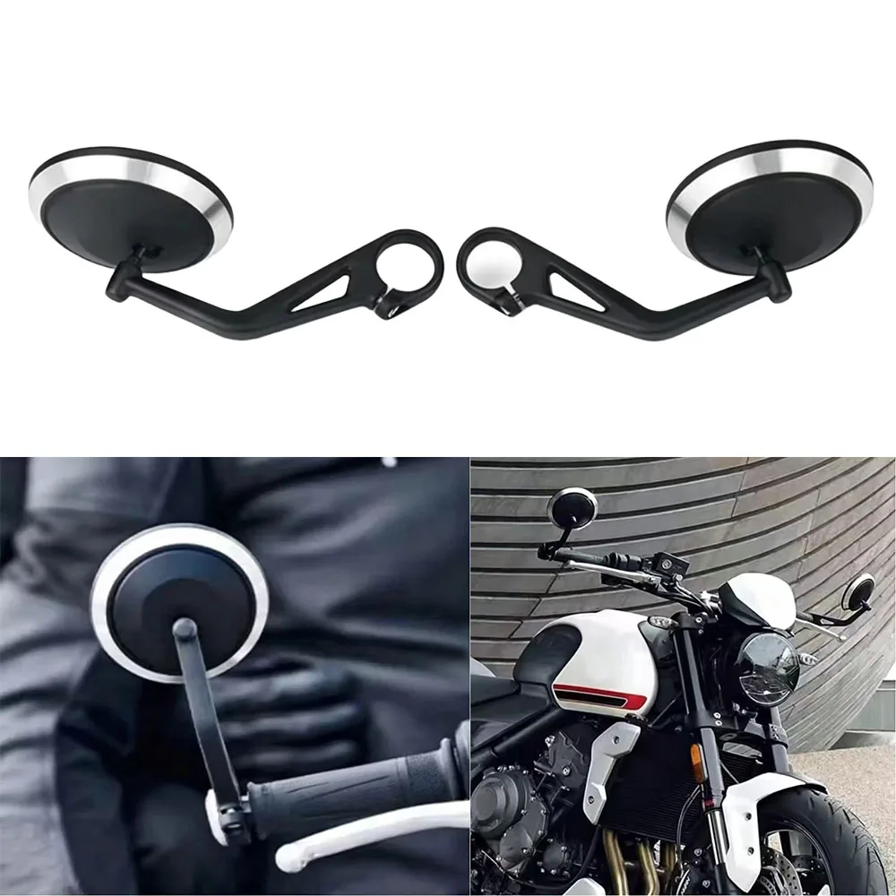 Motorcycle Handlebar Rearview Handle Bar End Mirror For Rocket 3 Street Triple S 765 RS/R Speed Triple 1200RS/RR