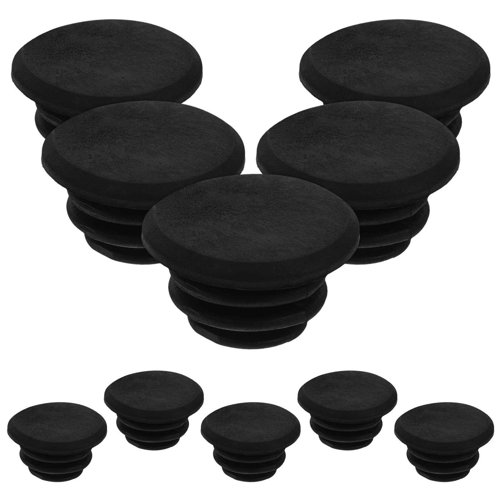 

10 Pcs Rubber Bicycle Handlebar End Plugs Lightweight Durable 22mm Diameter Fit Road Mountain Bikes Bike End Caps Handlebar