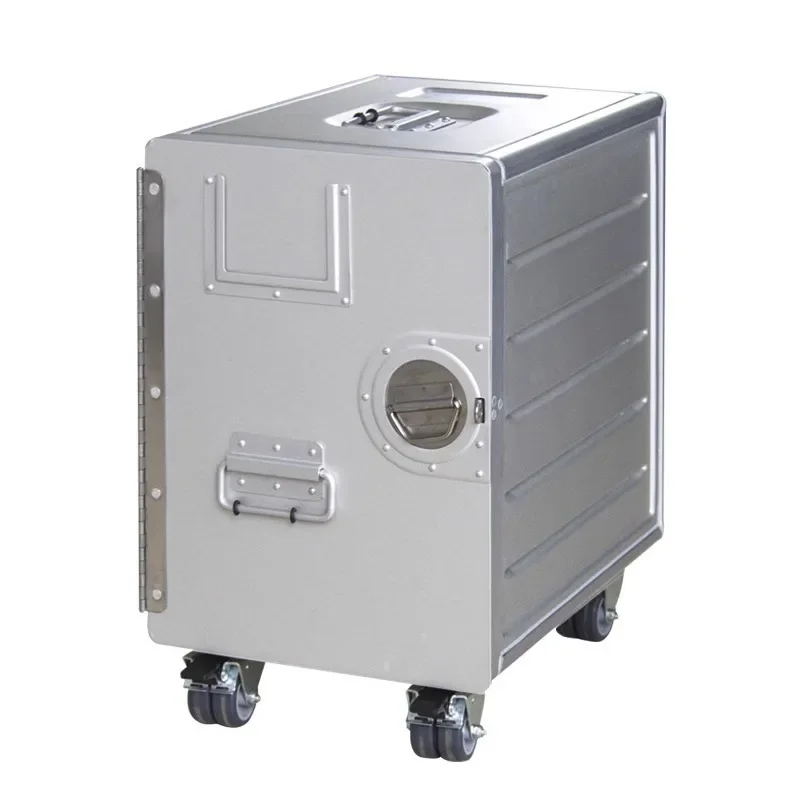 postmodernHigh Quality Aluminum Alloy Outdoor Storage Box Car with Lock Portable Storage Box Travel Handle Aviation