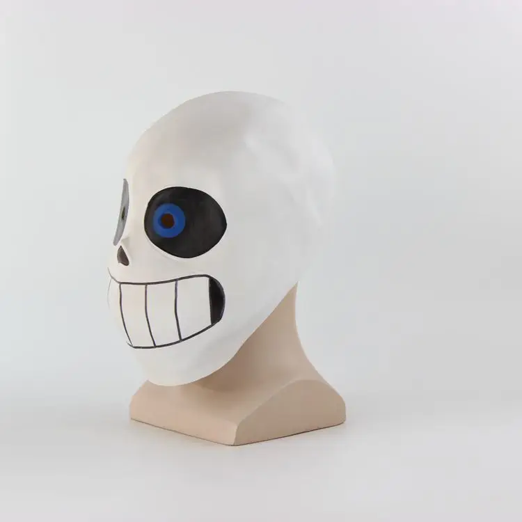 เกมUndertale Sans Papyrusคอสเพลย์หน้ากากฮาโลวีนLatexหมวกกันน็อกผู้ใหญ่Unisex Headwearหน้ากากปาร์ตี้Carnival Masquerade Props