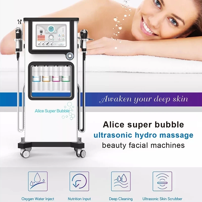 

7 In 1 Hydrofacials Diamond Dermabrasion Machine CO2 Alice Super Bubble Hydra Microdermabrasion Facial Machine