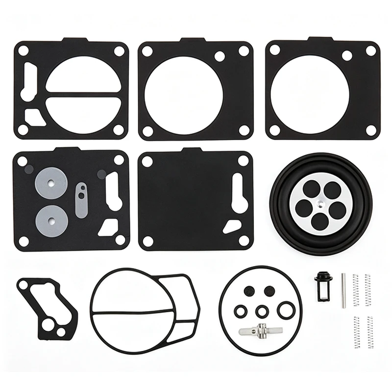 Carb Rebuild Kit Carburetor Repair Kit Fit For Yamaha Mikuni Super Jet Diaphragm Gasket Float Gasket Check Valve O-ring