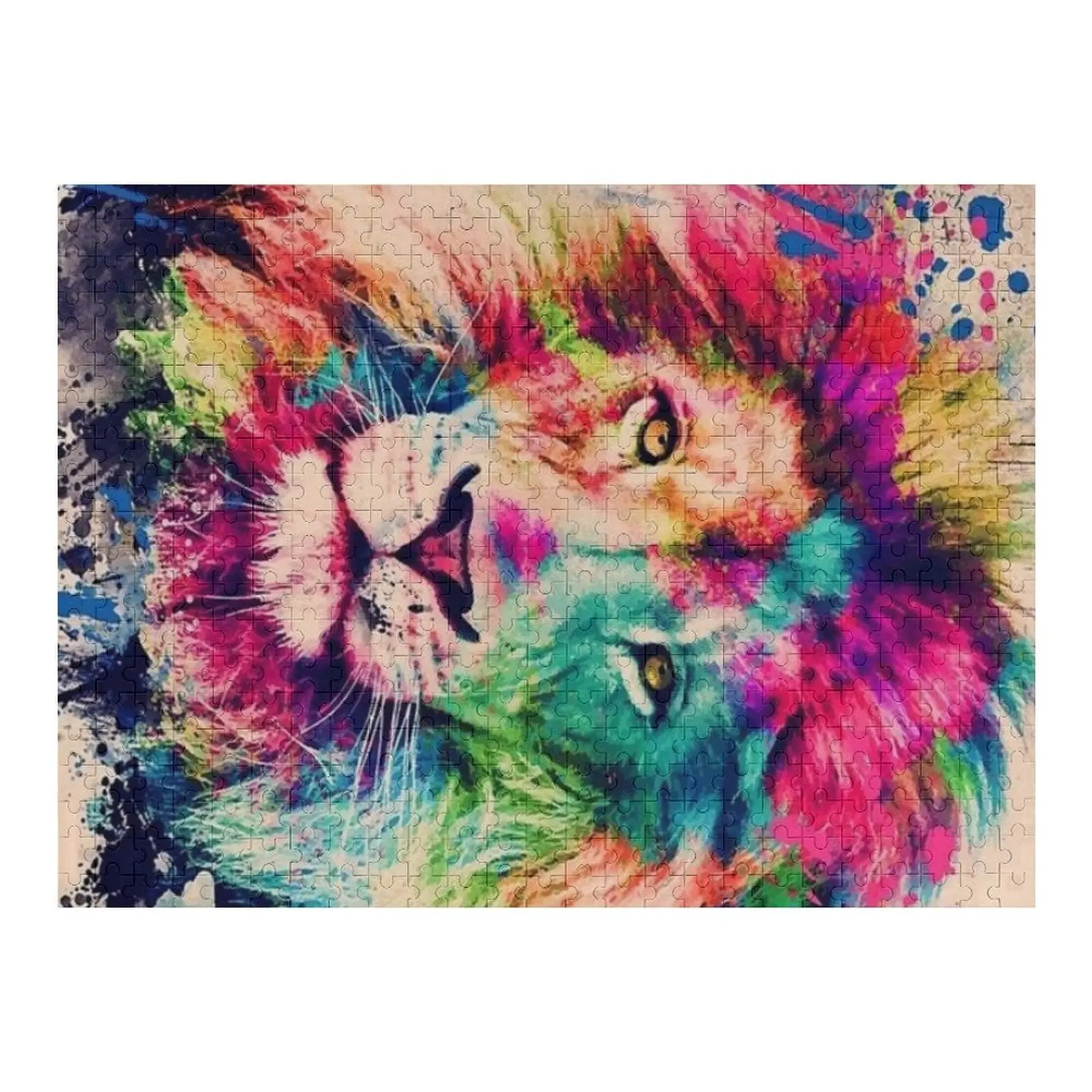 

Цвета Лев Пазл Пользовательское имя Детская игрушка Пазл с животными