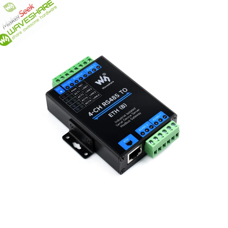 

Makerseek & Waveshare 4-CH RS485 TO ETH (B)-SKU-26360-Price without Shipping fee