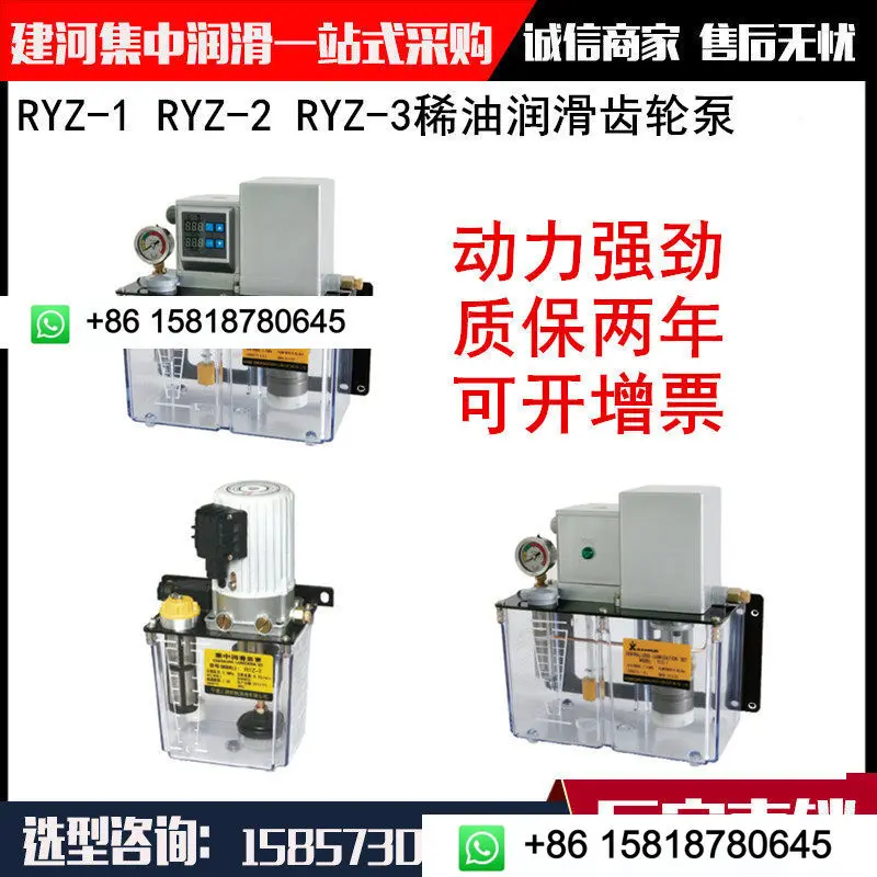 RYZ-1/RYZ-2/RYZ-3/RYZ-1C thin oil lubrication gear pump electric lubrication pump