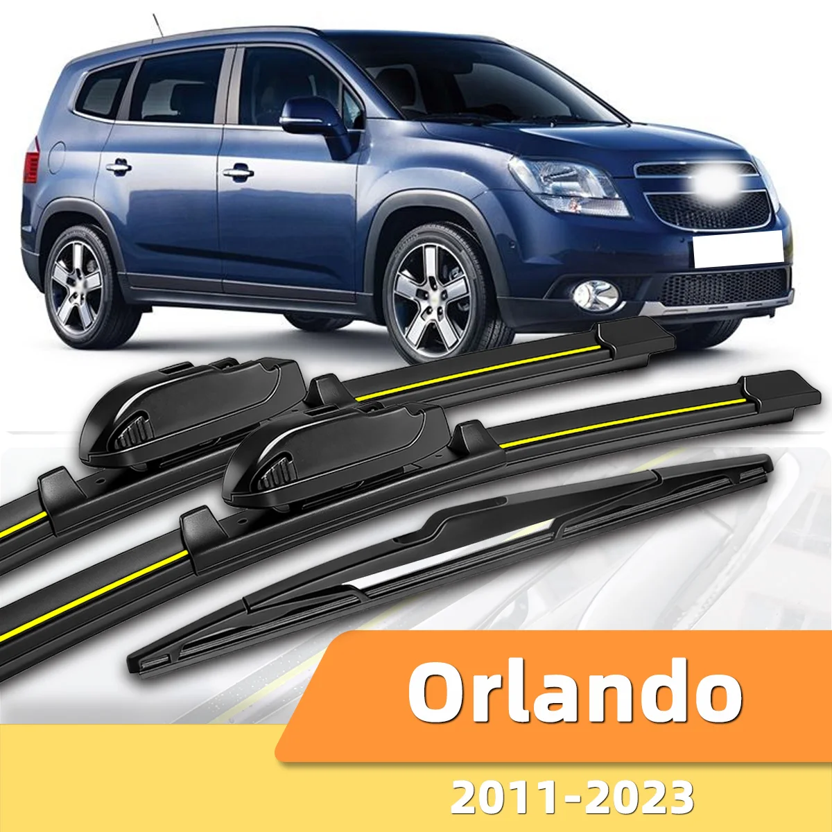 

3PCS Front And Rear Windshield Wipers Suitable For Chevrolet Orlando 2011-2023 Automotive Windshield Accessories 2014 2016 2020