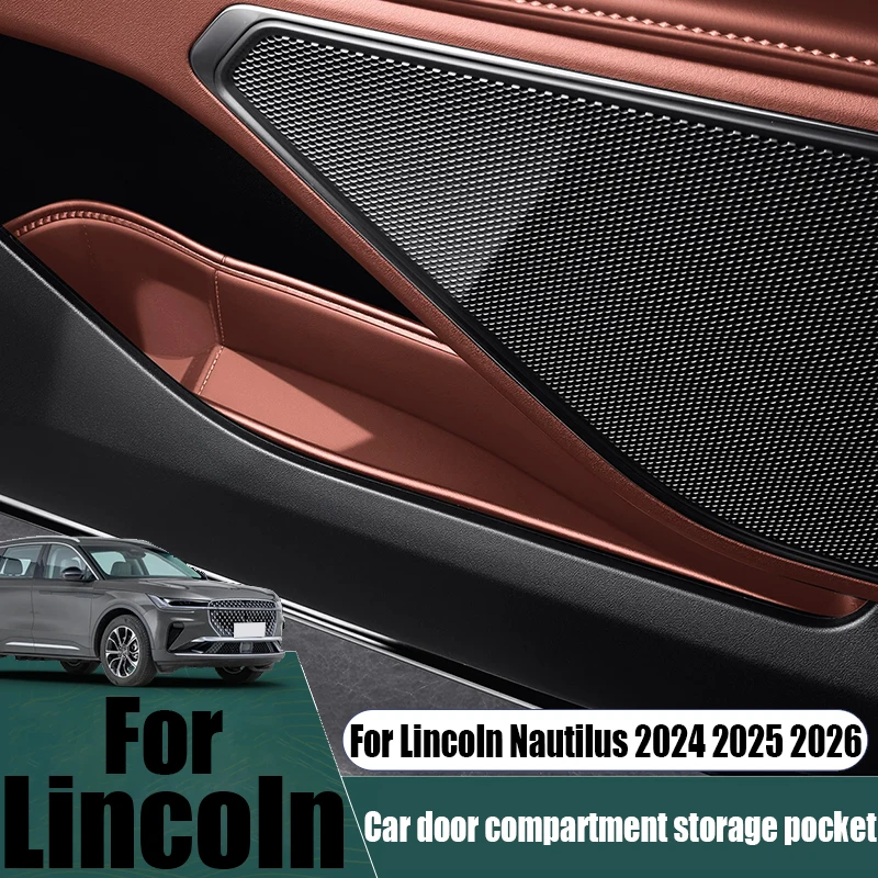 For Lincoln Nautilus 2024 2025 2026 car door slot storage pocket modification car interior storage supplies modification parts