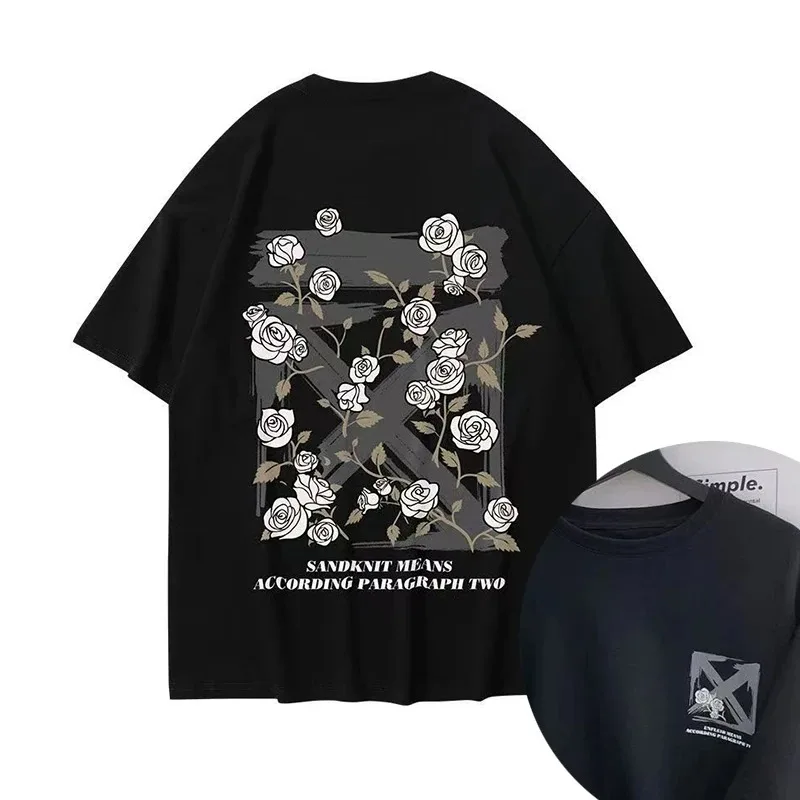 

Korea Men Women Child Luxury Brand Unisex Fashion Harajuku O-Neck Short Sleeve Woman Shirts 3-14y Children Boy Girls Summer Tops