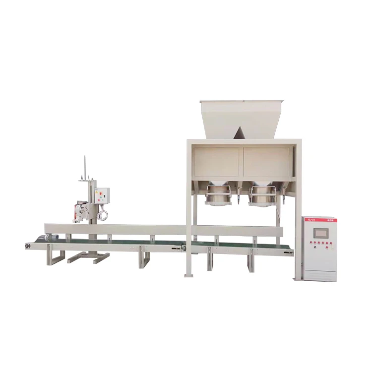 Fertilizer Powder Quantitative Weighing Packing Machine 5kg 25kg 50kg Packing Line for Soil Sand Bags Rice Packaging Machine