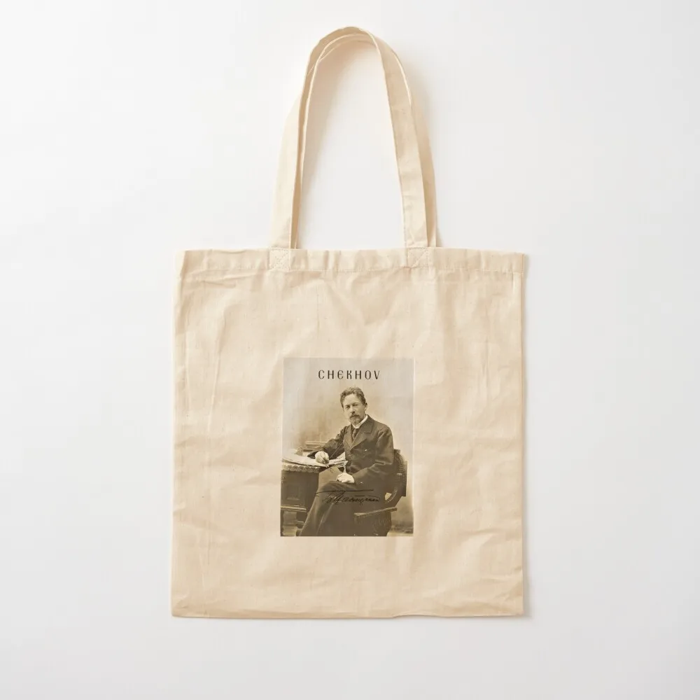 

Anton Chekhov ~ Playwright ~ Short Story Writer ~ Poet w/ signature Tote Bag reusable shopping bags canvas tote bags