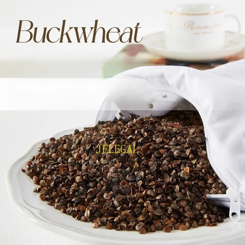 وسادة الحنطة السوداء نقية الحنطة السوداء قذيفة مثلث وسادة لحماية فقرة عنق الرحم مساعدة النوم المنزل وسادة مثلث قطني واحدة