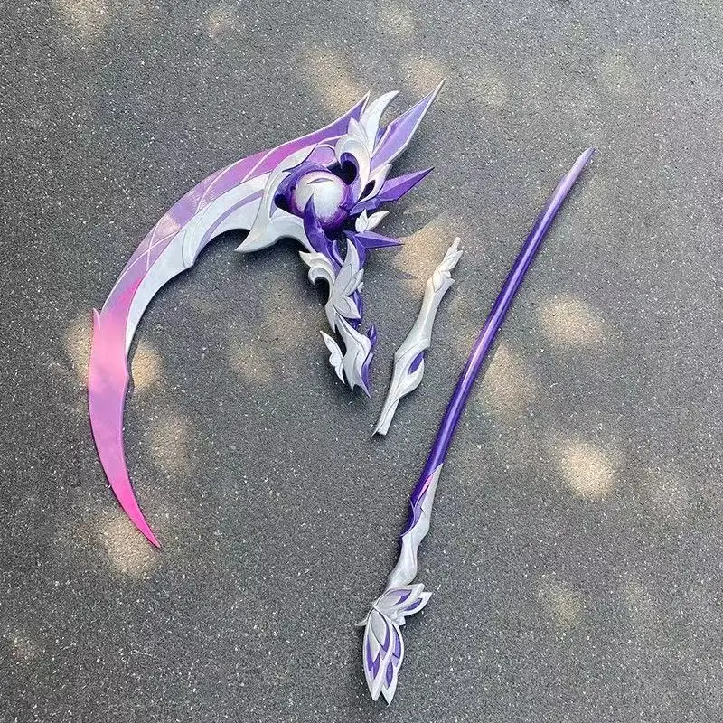 Castorice Sickle Weapons 게임 Honkai: 스타 레일 코스프레 낫 소품 할로윈 크리스마스 파티 의상 액세서리