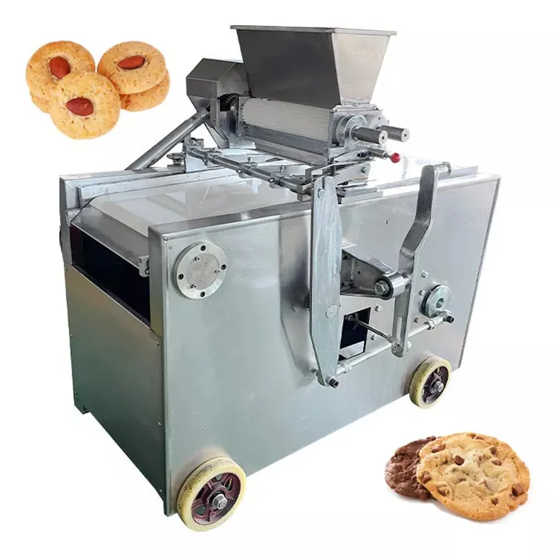 Semi Automatic Dough Dessert  Biscuits and Cookies Making Machine Small Pastry Fortune Cookie Cutter Forming Machine