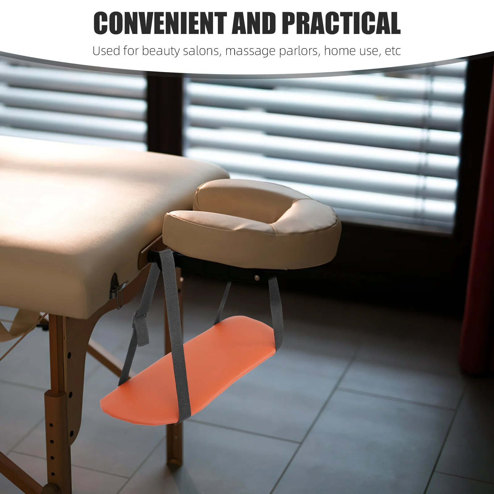 

Massage Bed Armrest Support PU Sponge Material Comfortable Ergonomic Design for Spa Therapy Portable Hand Rest for Massage Table