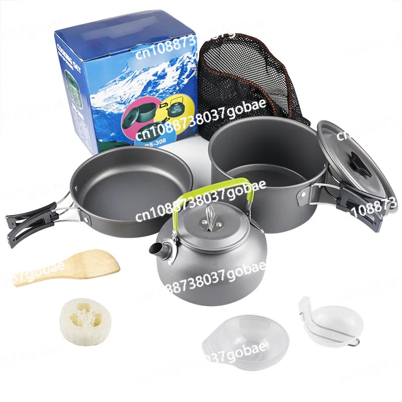 

Camping outdoor supplies, kettles, cooking utensils, teapot sets, pot equipment