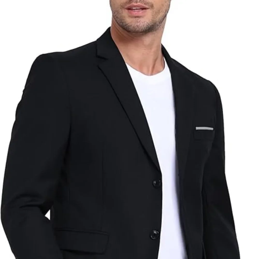 

Высокое качество, черная мужская модная куртка, свадебный повседневный деловой элитный сбор, лучший мужской костюм, однобортное пальто