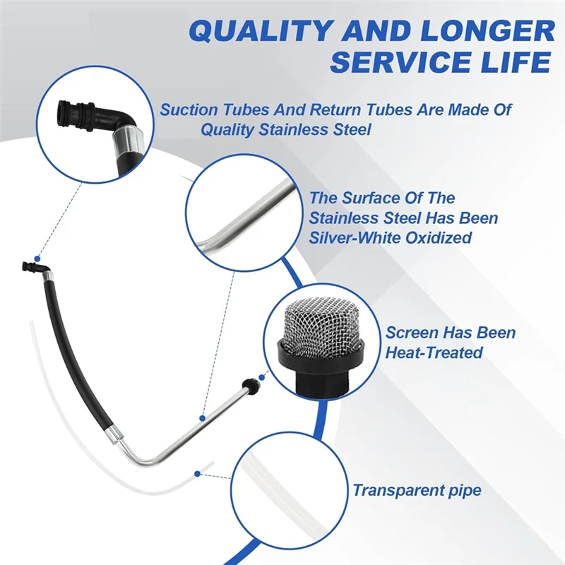 【Today-Only!】Suction Hose And Backflow Line Set, Free 2 Filters, 440 450 Airless Paint Sprayer, Airless Paint Accessories