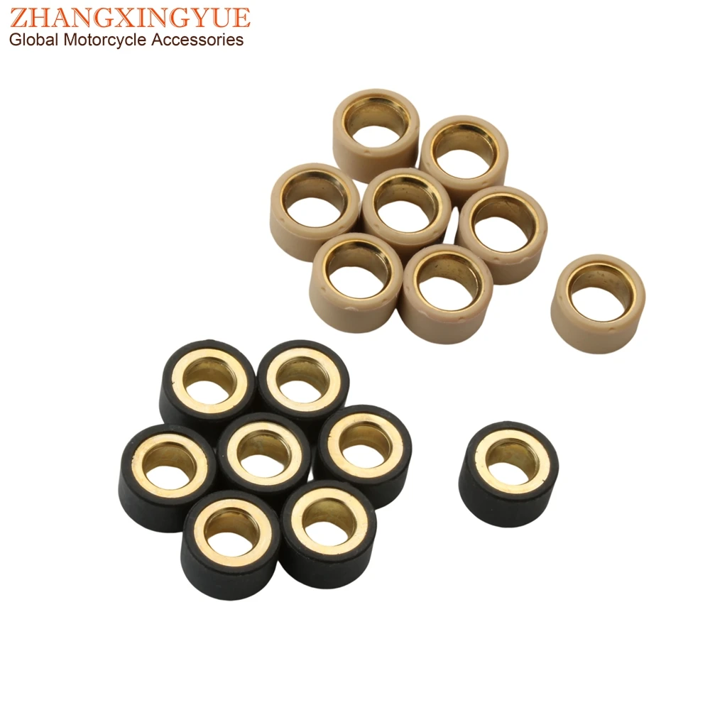 8PC Racing Variator Roller 9g 13g 14g Obciążniki 20x12mm Do Skuterów Malaguti Madison S 250 Aprilia Leonardo Benelli Velvet 250cc — zdjęcie 3
