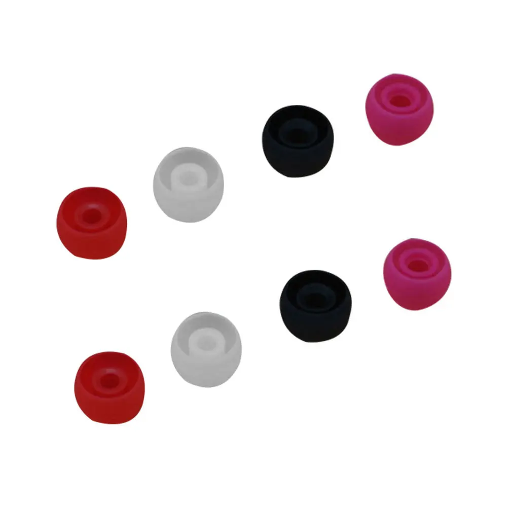 

8Pcs in-Ear Headphones Silica Gel Earmuffs Earplug Clear Music Voice Protection Silica Gel Earplugs Earmuff for in-Ear Earphone