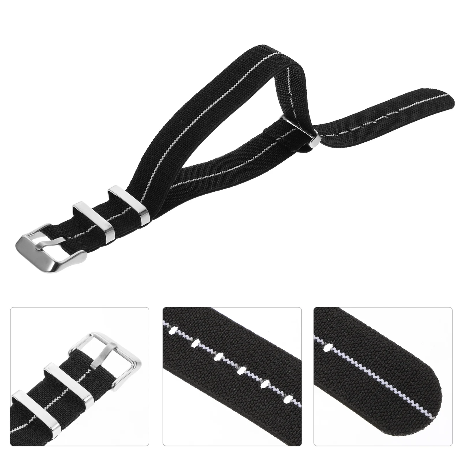

Flexible Nylon Watchband Breathable Soft Wearable Strap for Sports Quick Release Easy to Replace Universal Fit Watch Wrist Strap