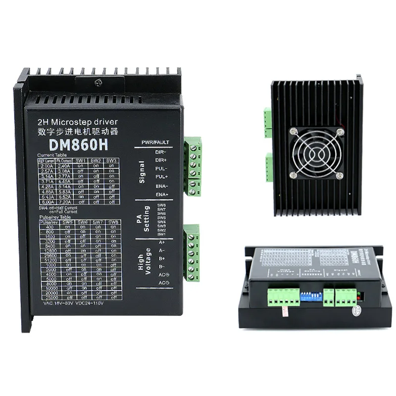 DMA860H DM860H Microstep Driver High Torque 2-Phase 7.8A Stepper Motor Driver for Nema34 Compatible with AC 18-80V/DC 24-110V