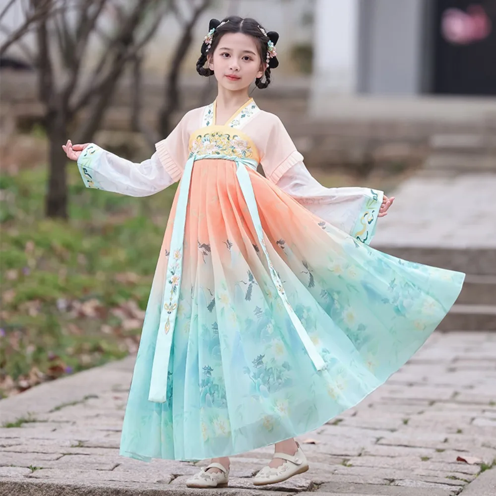 

Cosplay Chinese Hanfu Dress Performance Costume Kids Clothes Chinese Girl Children Clothing Boy Ethnic Style Vintage Party
