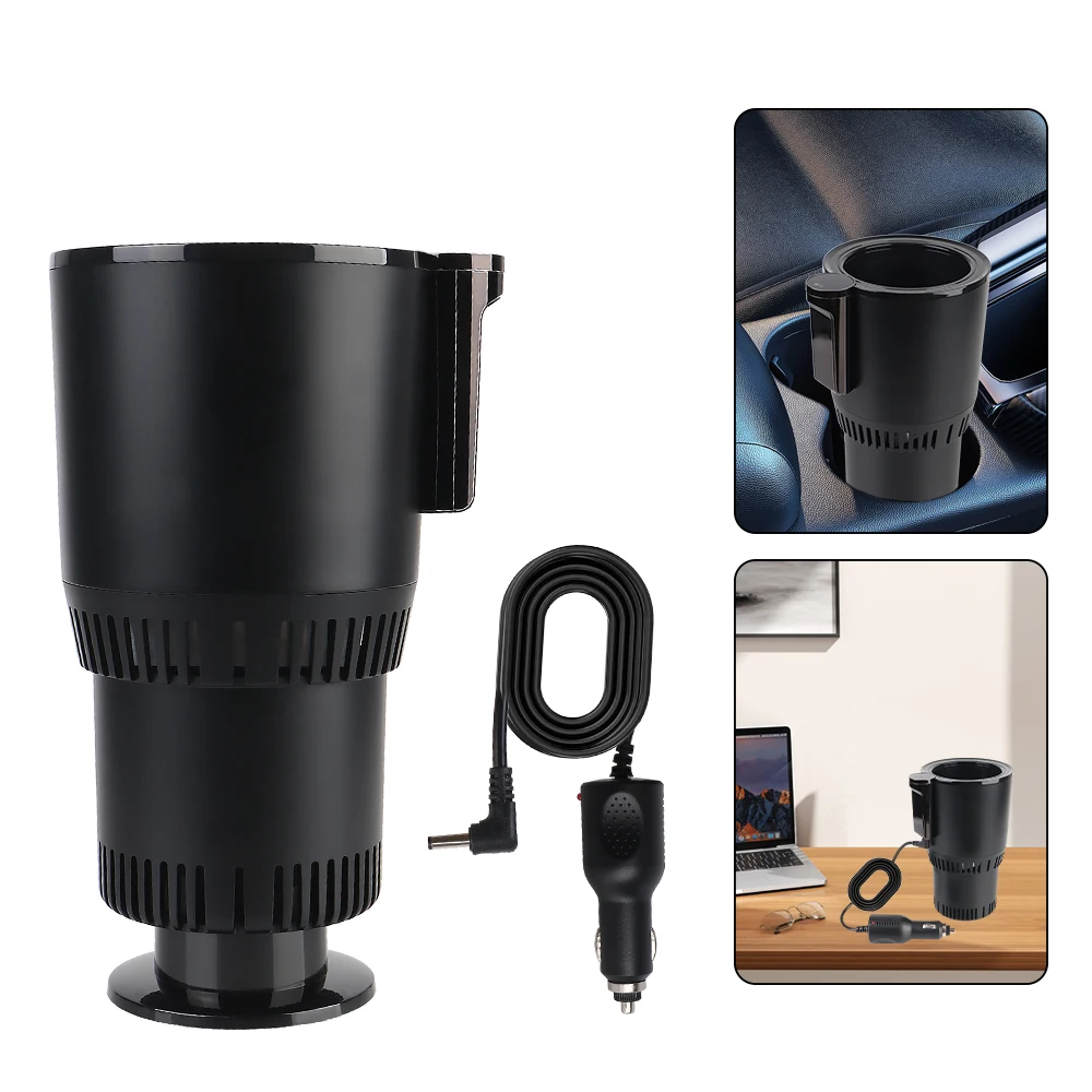 Smart Cup Car Cooling Heating Cup Holder Temperature Display Heat Preservation Water Warmer Bottle Refrigeration Kettle DC 12V