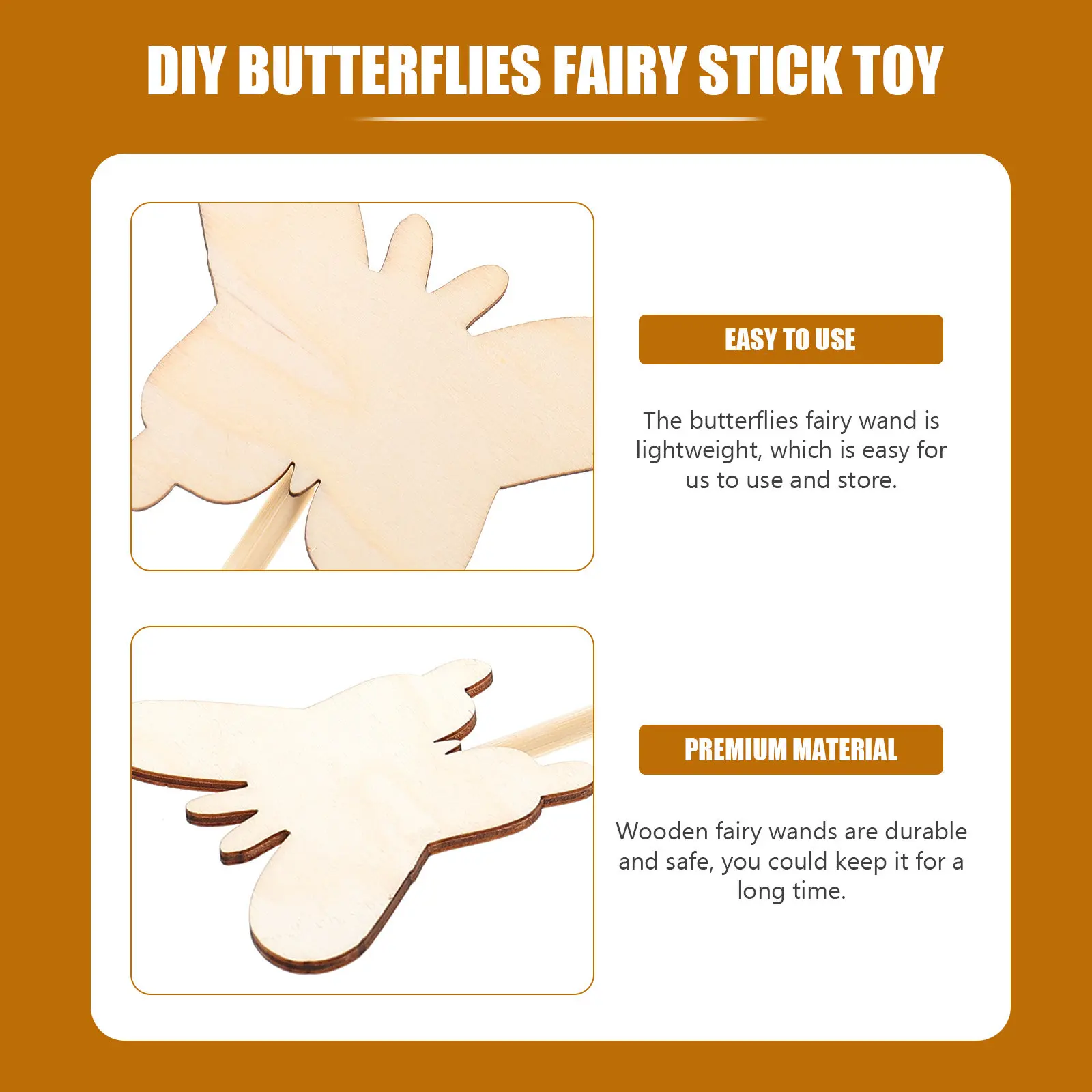 

Набор из 12 деревянных бабочек-фееричек для детского творчества, рисования, рукоделия, косплея, декоративный набор для поделок своими руками