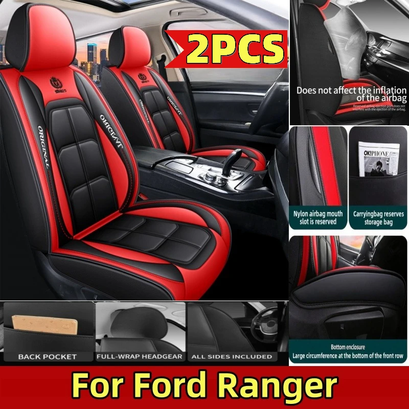 

For Ford Ranger Car seat cover high-end PU leather waterproof and dirt-resistant full-wrapped muscle seat cover four seasons