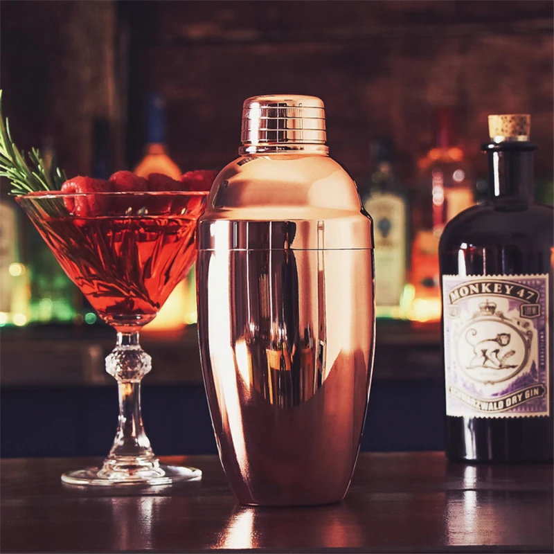 Stainless Steel Cocktail Boston Bar Shaker Bar Wine Martini Drink Mixer Set Party Bartender Tool Kit Bar Tool