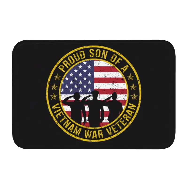 Proud Son Of A Vietnam War Doormat Entrance Kitchen Bathroom Door Floor Mat Veteran Souvenir Anniversary Living Room Carpet Rug