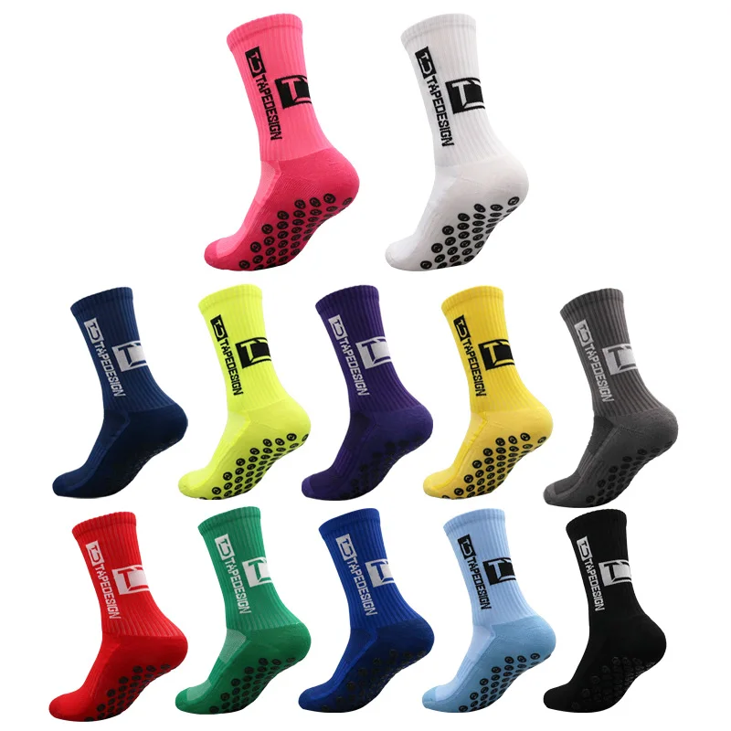 1 pairs of multi-color adhesive dots for anti slip, sweat absorption, and odor prevention FS football socks and sports socks