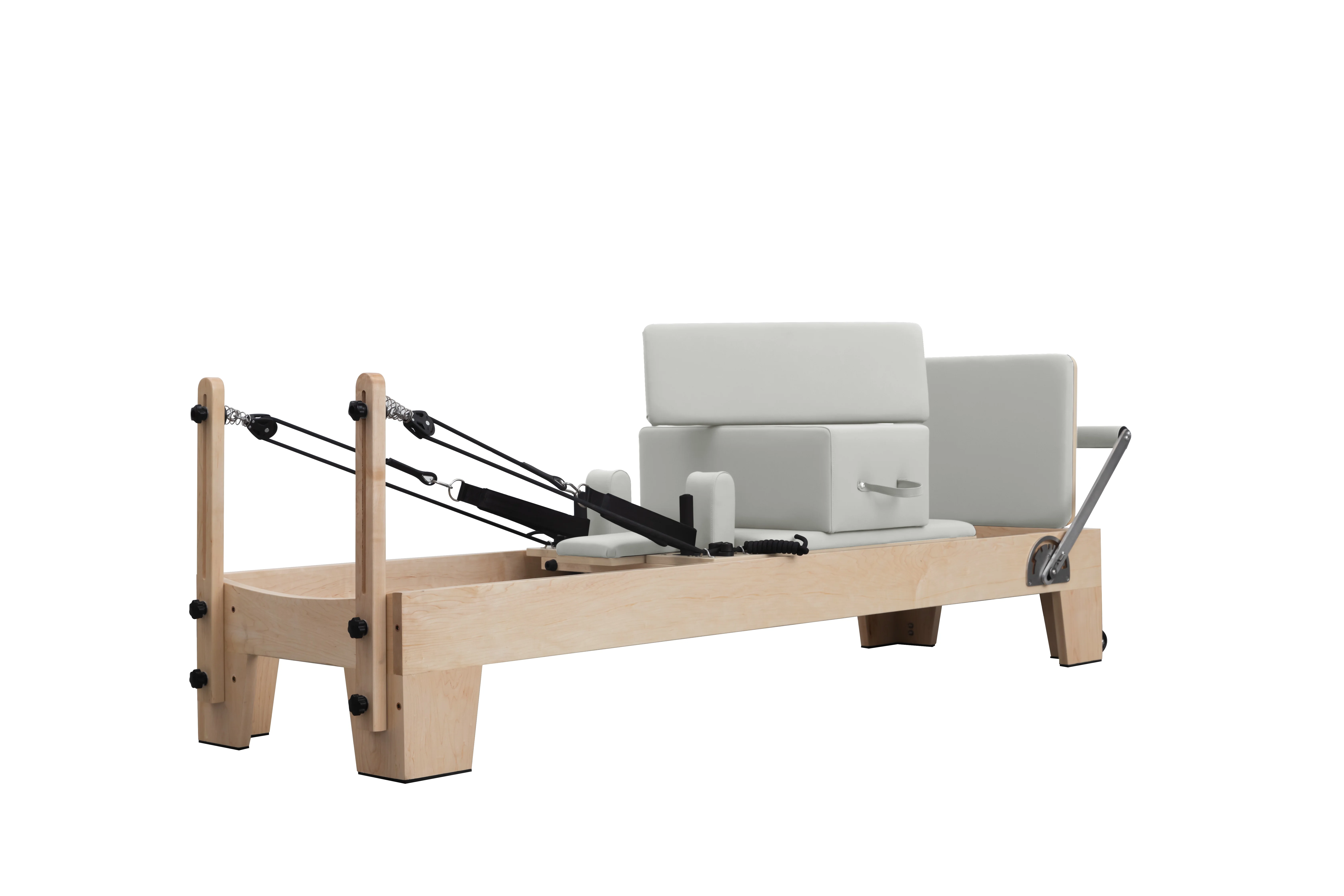 Durable Adjustable Maple Wood Pilates Reformer Core Bed for Pilates Studio Fitness & Yoga 3-Year Warranty Wooden case Package