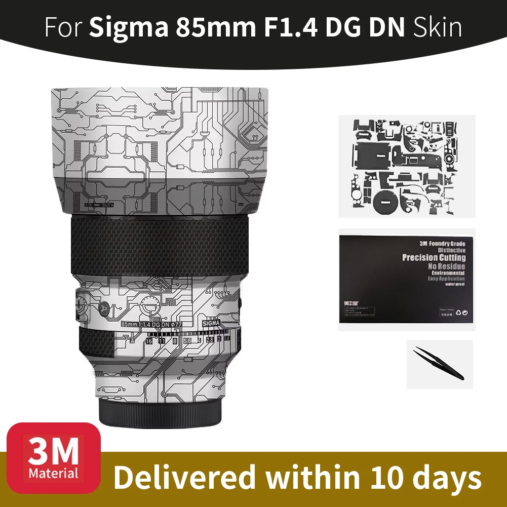 Para sigma 85mm pele sigma 85mm f1.4 dg dn para e/l-mount lente pele anti-risco lente da câmera adesivo película protetora