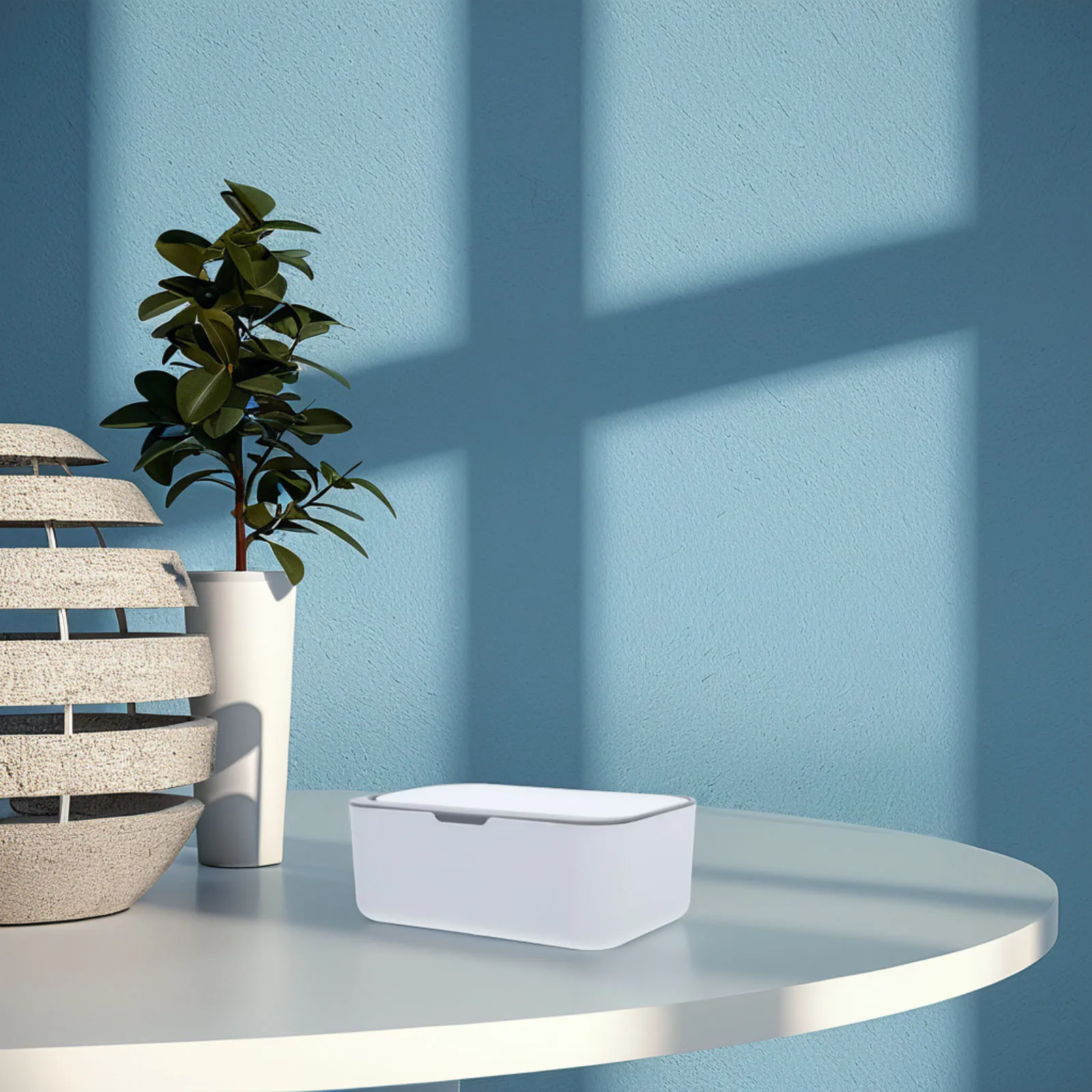 

Wet Wipes Box Dispenser Refillable Tissue Holder For Bathroom Baby Nursery Car Travel Desktop White Plastic Storage Case