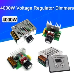 4000W 220V High Power Voltage Regulators SCR Speed Controller Electronic Voltage Regulator Governor Thermostat HR