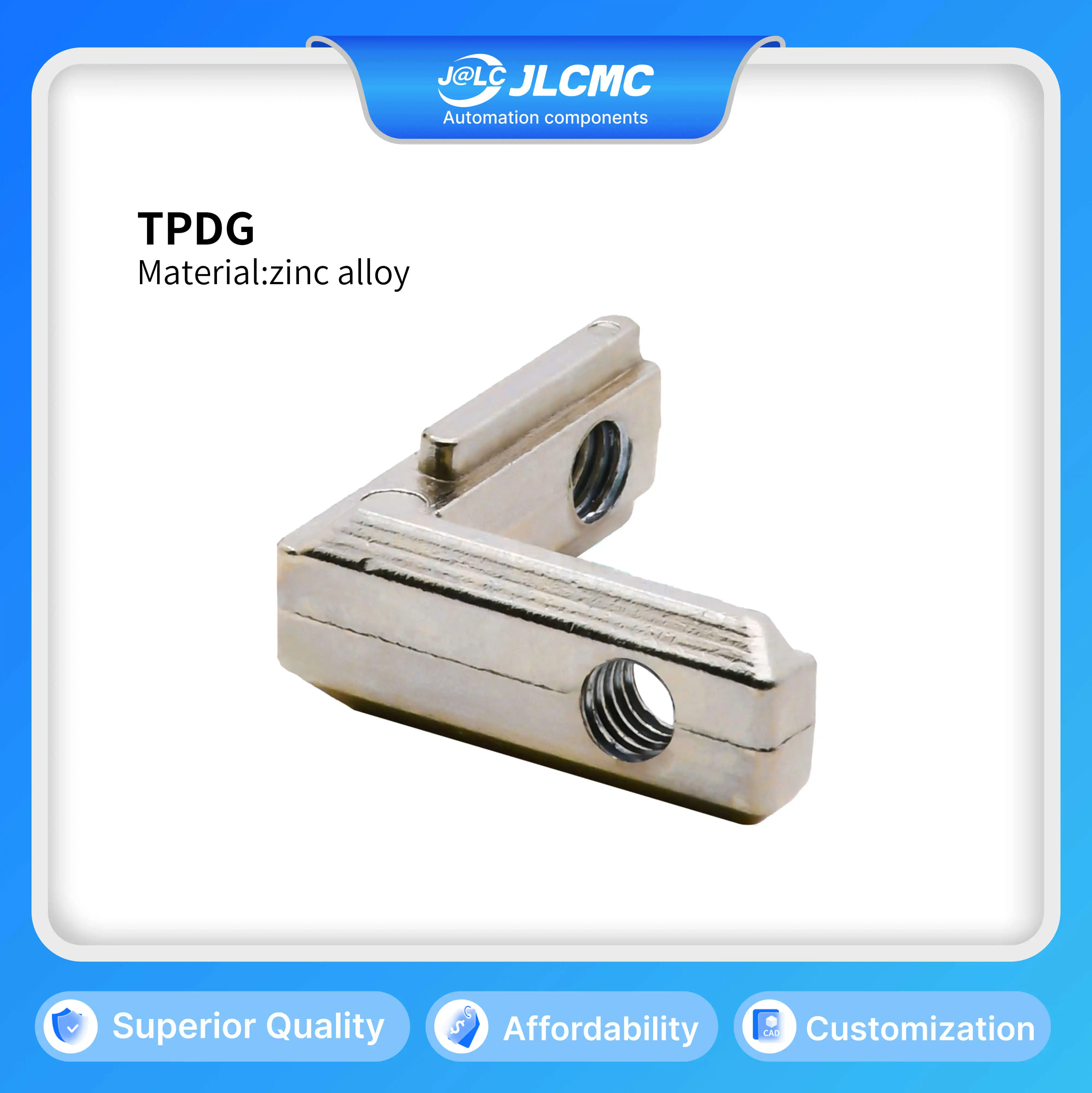 

1pc 20 Series T Slot Aluminium Profile L Shaped Bracket Zinc Alloy Sus304 Carbon Steel M5 Screw Internal Hidden Corner Connector