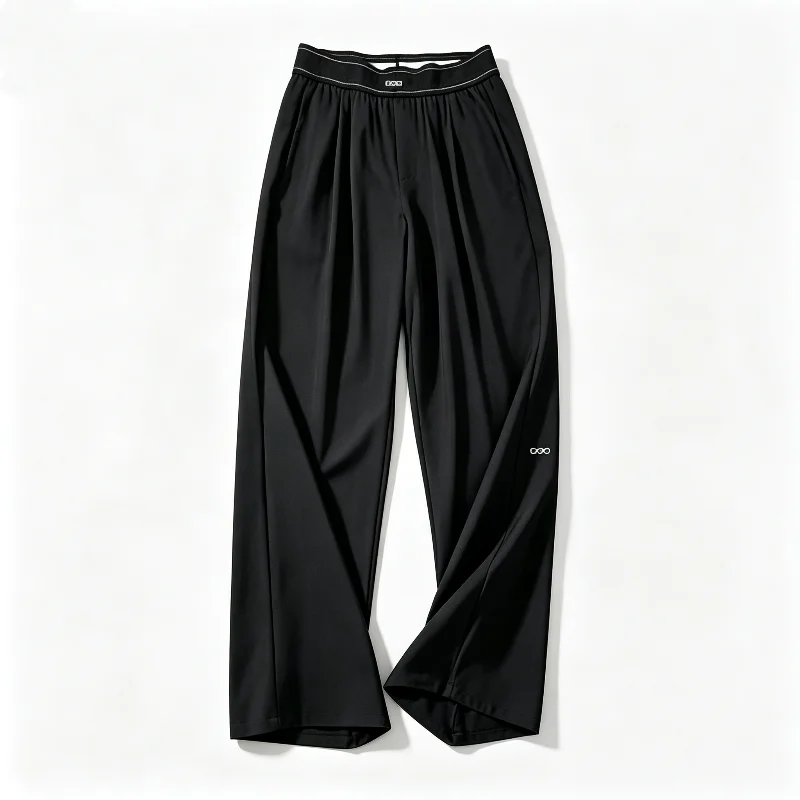 2026 Women's Loose Casual Pants Summer High Waist And Thin Yoga Pants Breathable Drape Straight Mouth Wide Leg Sweatpants