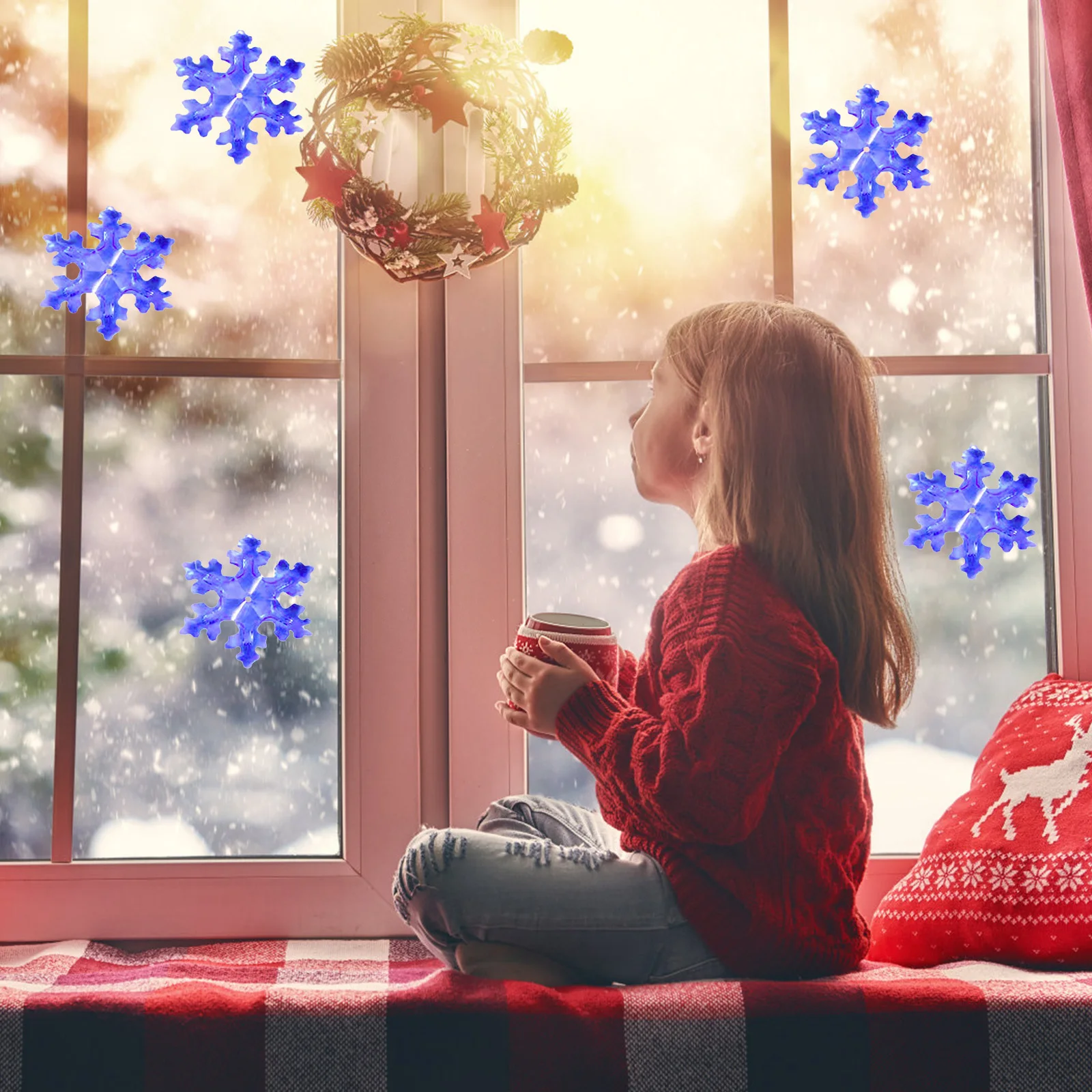 2 قطعة قالب ندفة الثلج السيليكون مرن لتقوم بها بنفسك قالب الحرفية قلادة من الراتنج أداة صنع الزينة اليدوية للديكور المنزلي