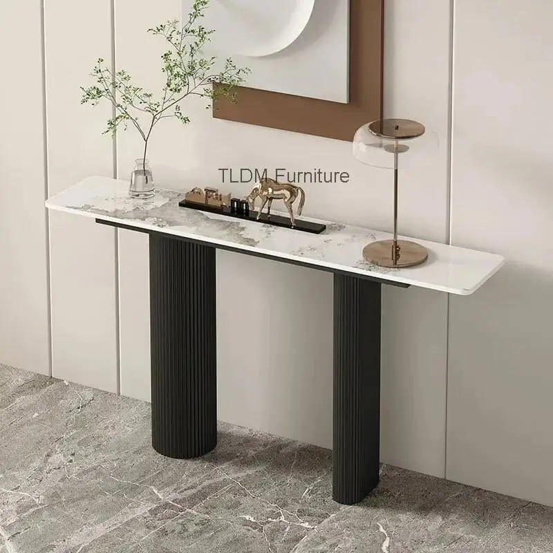 

Минималистичные роскошные консольные столики: эстетичные, элегантные, для прихожей, модная мебель для гостиной, Mesita Recibidor De Entrada