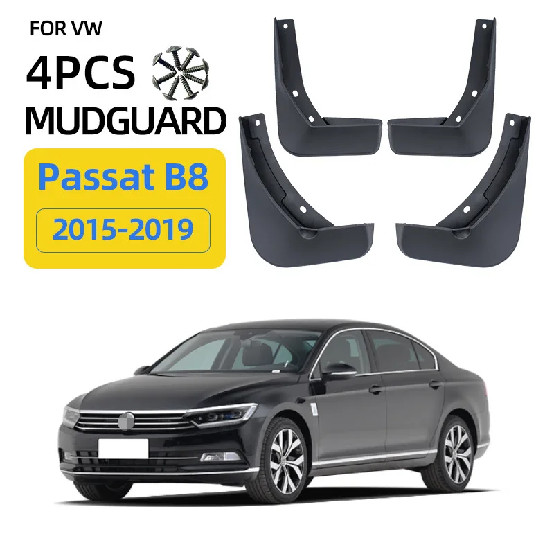 

For 2015-2019 Volkswagen 17 Passat B8 European Edition mudguard Mudflaps Front Rear Flares Splash Guards Cover Car Accessoie