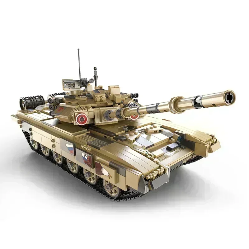 1773 pezzi mattoni tecnici RC T-90 carro armato principale modello di auto militare blocchi di costruzione regali di compleanno per ragazzo giocattoli telecomandati