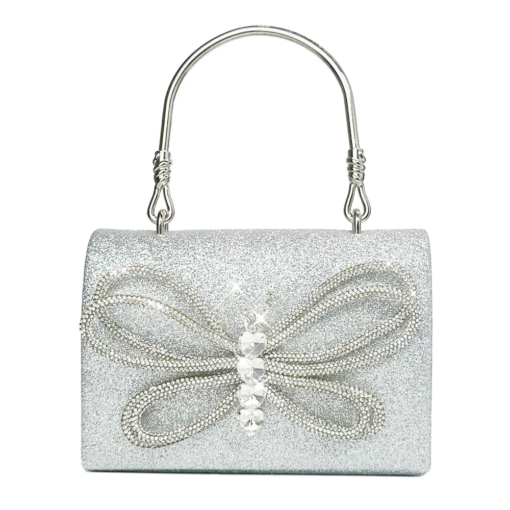 

JIOMAY Rhinestone Evening Bag Luxury Designer Handbag For Party With Long Chain Exquisite Butterfly Purse Women Dress Clutch Bag
