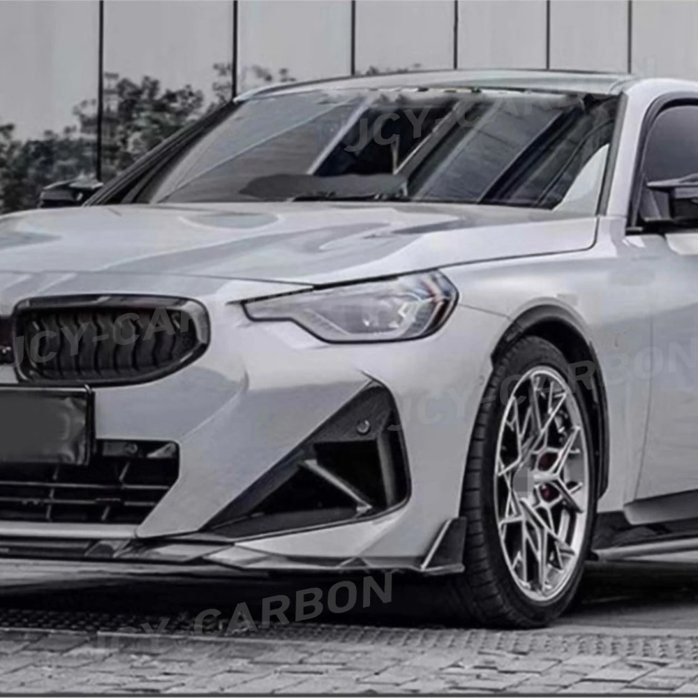 

Dry Carbon Fiber For BMW 2 Series G42 Coupe M240 M-sport 2022+ Front Bumper Air Intake Vent Canards Splitter Body Kits