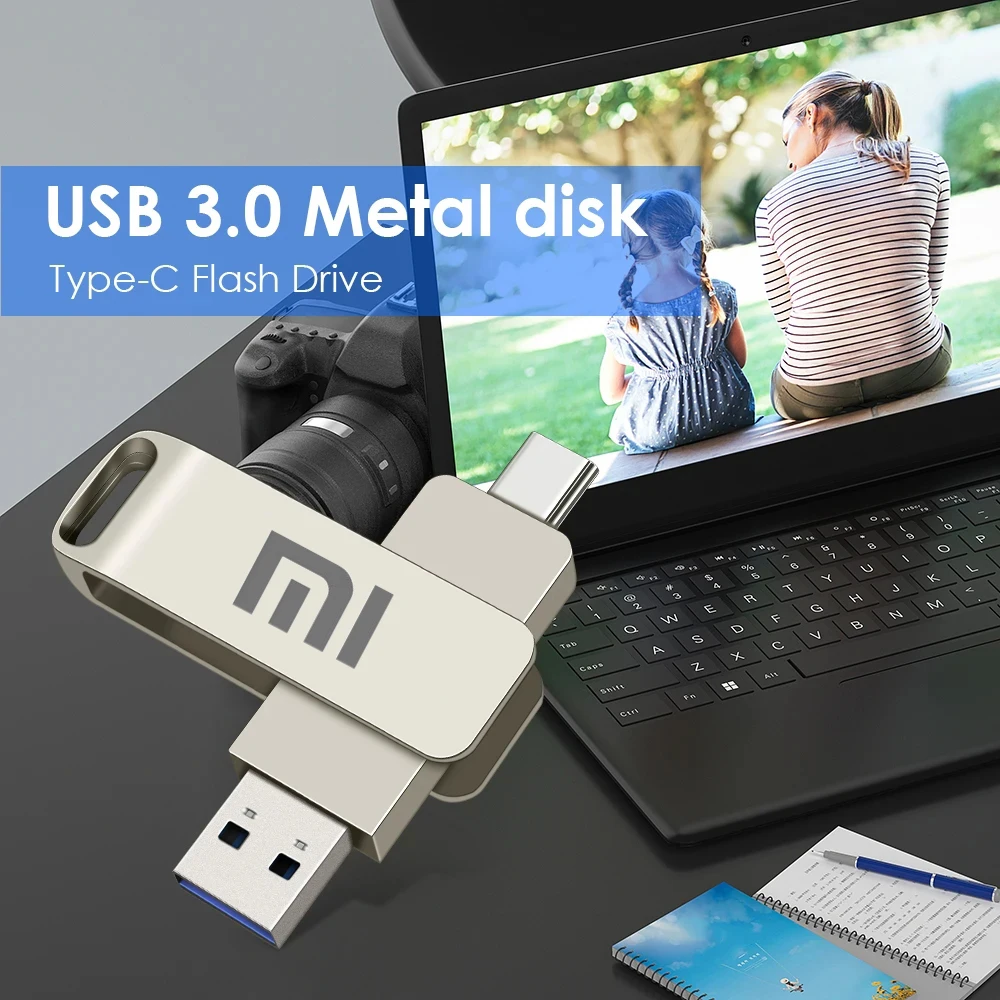 Xiaomi-unidad Flash USB 3,0 Original, de 2TB memoria USB, interfaz de capacidad Real de 4TB, 512GB, unidad Flash de alta velocidad, 520 mb/s, adecuada