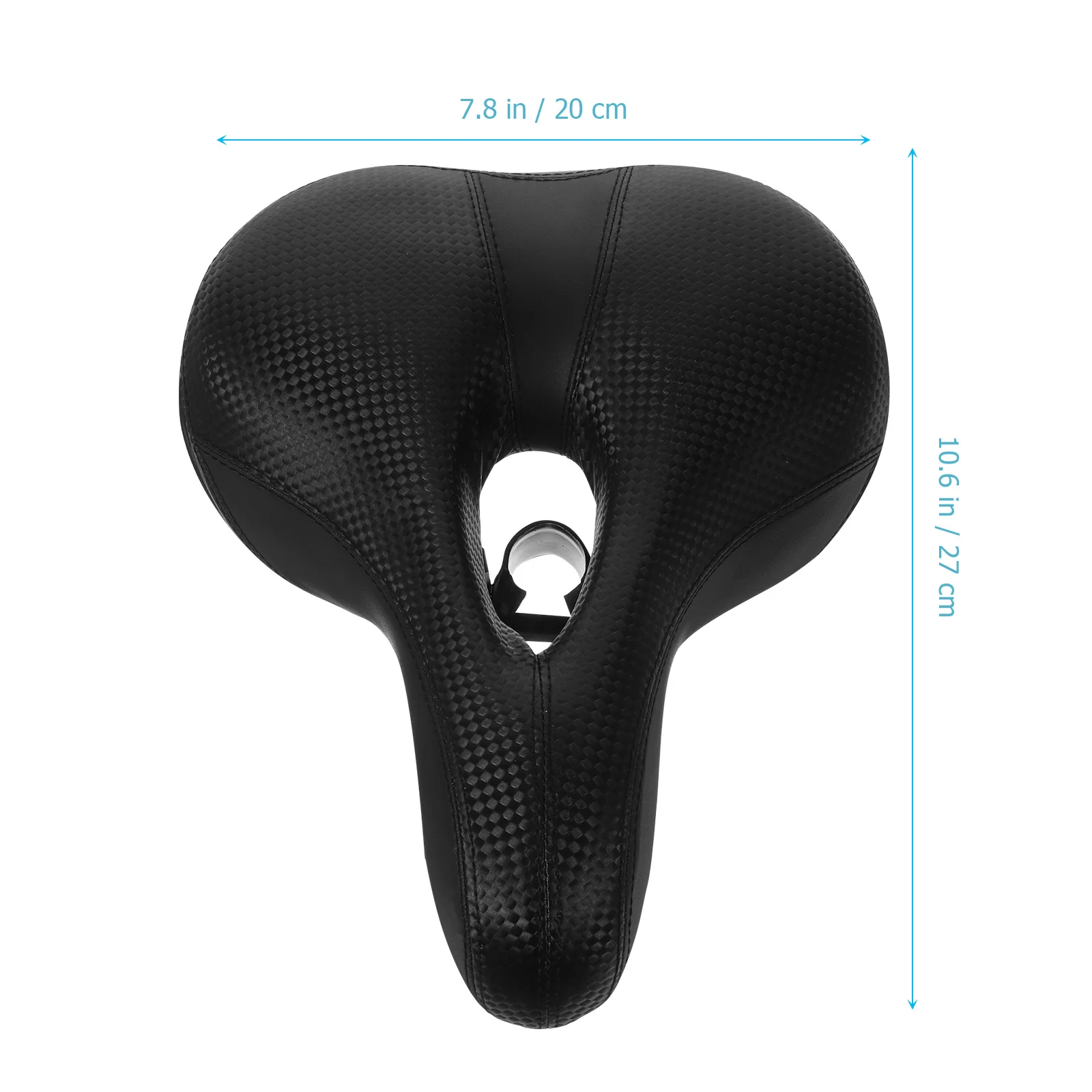 Durable Bike Saddle Thick Comfortable Cushion Shockproof Curve Design Breathable Riding Seat Pad for Road Mountain Racing Bike