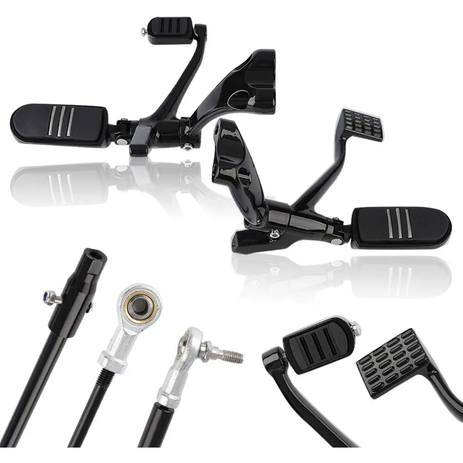 مجموعة التحكم الأمامية رافعة Footpeg لـ Harley Sportster XL883 XL1200 20142022 راحة ركوب الدراجات النارية وتعزيز التحكم