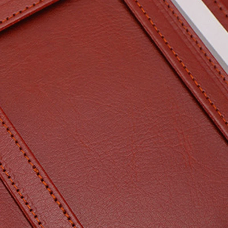 Cartella per conferenze A4 Cartella aziendale multifunzionale Cartelle di file per contratti in pelle Cartella per ufficio di archiviazione Cartella Chool