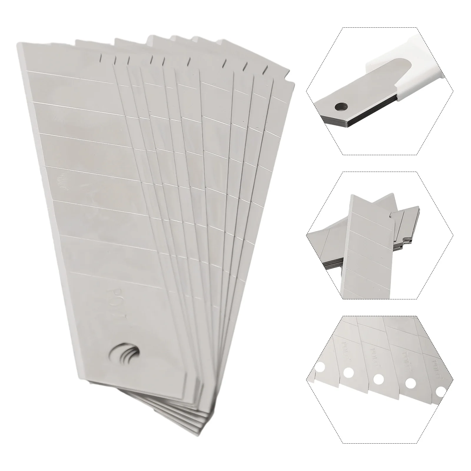Juego de raspadores multiusos de acero de un solo filo con 10 cuchillas, raspador de ventana de vitrocerámica, limpieza para accesorios de herramientas manuales